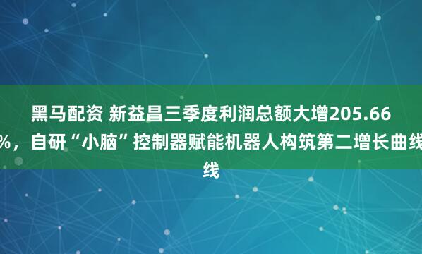 黑马配资 新益昌三季度利润总额大增205.66%，自研“小脑”控制器赋能机器人构筑第二增长曲线